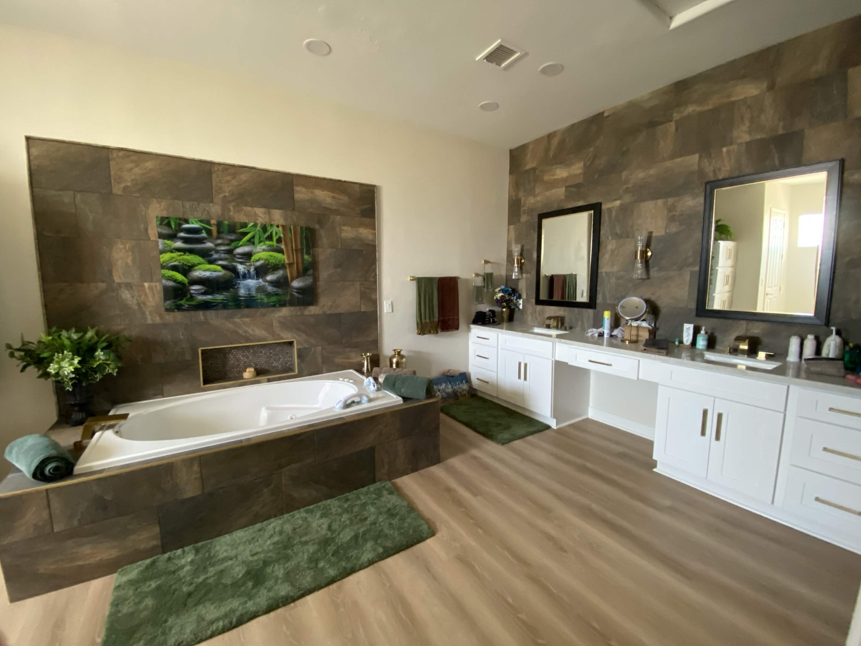Spa-style bathroom remodel